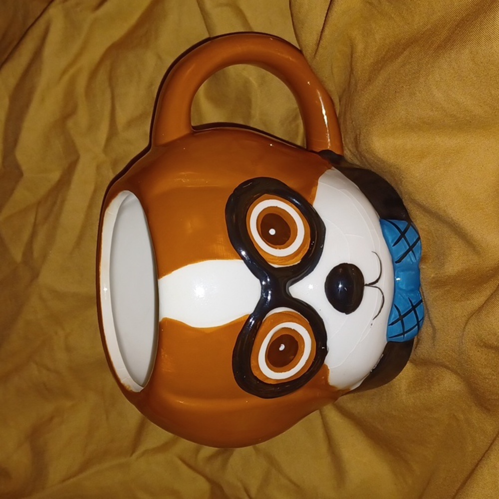 Brown Dog head mug (021224A).